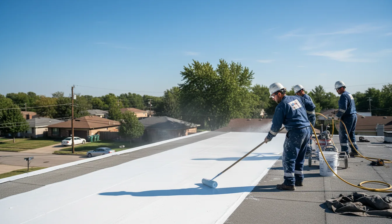Commercial roof coating in New Deal, TX near me